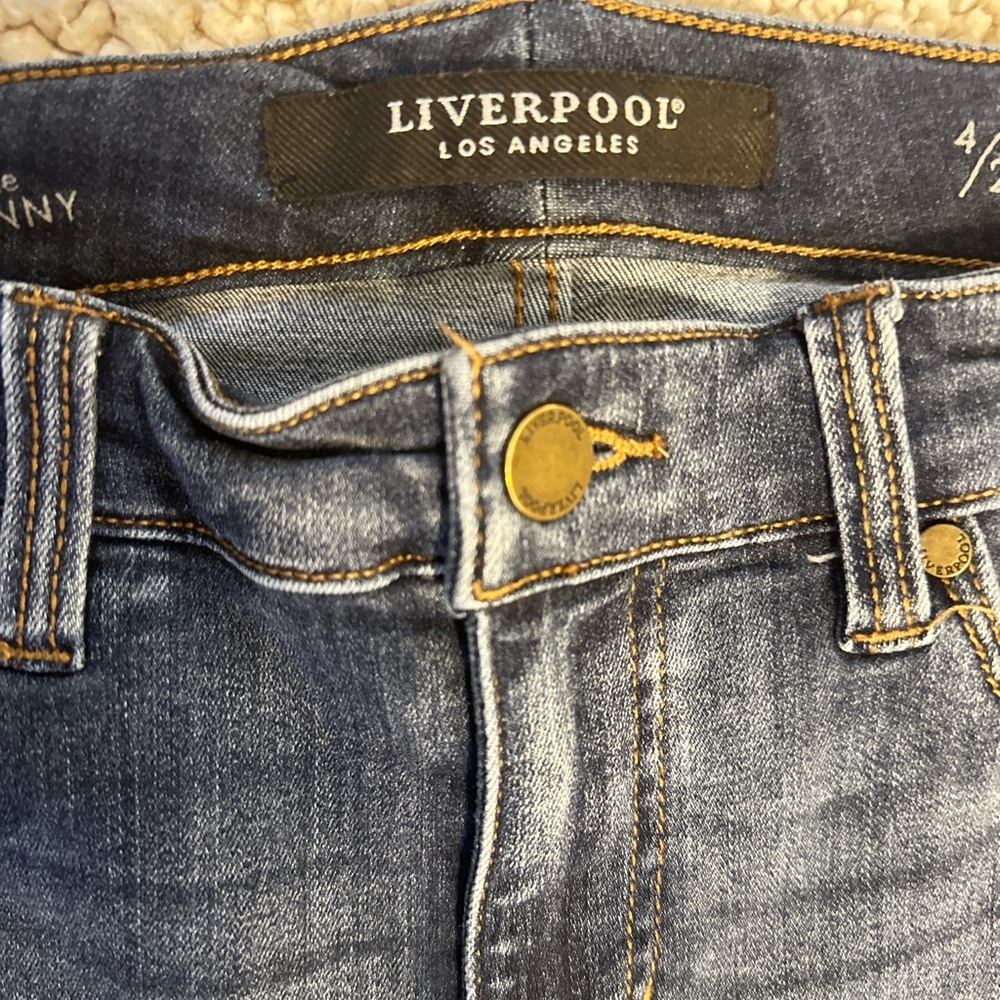 Liverpool Women's Blue Boyfriend Jeans